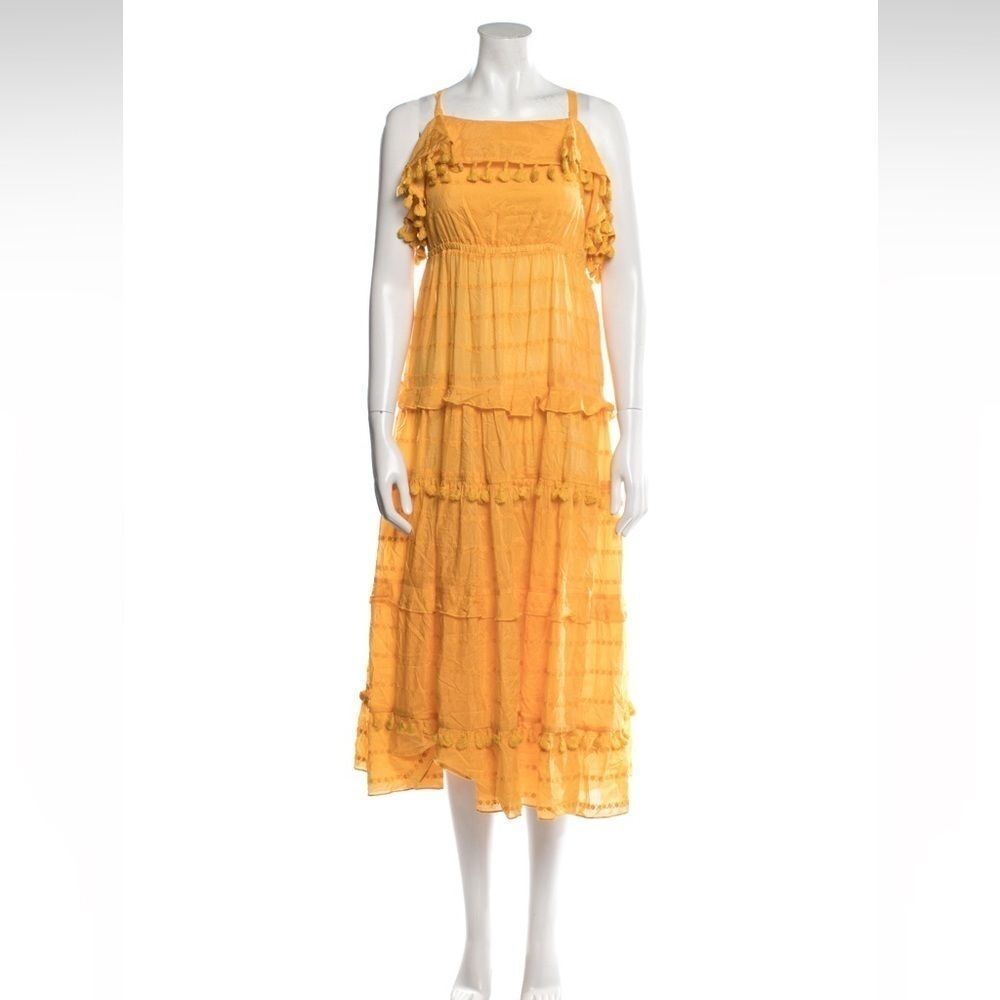 Nicholas Square Neckline Tiered  Tent Dress 6/med